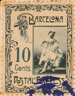 Barcelona-Postal-Express-stamp-Briefmarke-Stamp-Sello-Timbro–francobollo-Timbre